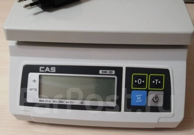 Весы CAS SW-20 до 20 кг, настольные, в отличном состоянии, б/у, в ...
