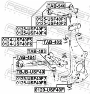 ����� ������ | ����� ��� | Lexusls460, 460L USF4 [178Febest0124USF40F6] 0124USF40F6 ����