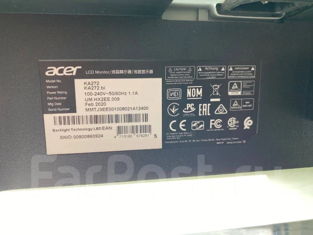 Acer. 27", ���������� �� (LCD, LED, QLED) ����