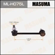 ������ ������������� (����) Masuma rear Honda Accord, Inspire / CP2 LH ML-H075L, ����� ������ MLH075L ����