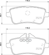 ������� ����. �������� ������! MB W166/X166/C292 2.5-3.5CDi 11 Textar ���. 2521507 2521507 2521507 ����