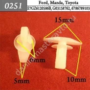 ���������� ��� Ford, Mazda, Toyota/E7GZ6120586B/G03158762/�6786789103/6786889101/67867280�30/E7GZ612 0251 0251 ����