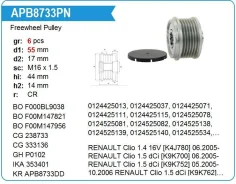 ���� ����������(�����) Renault Nissan Almera 6ps Krauf APB8733DE ����