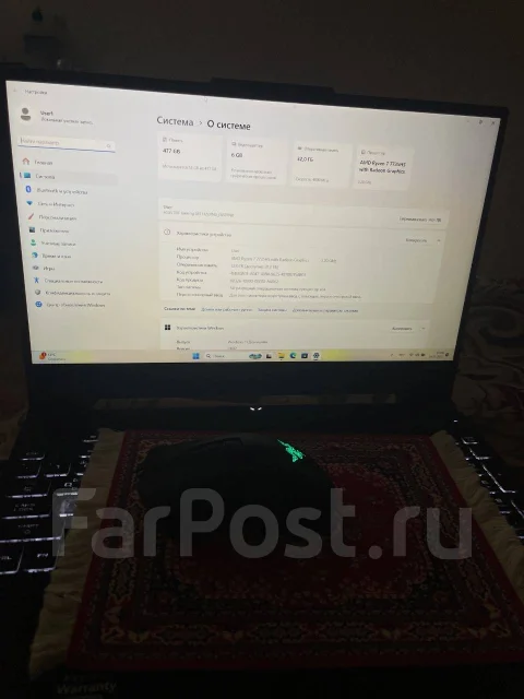 Asus TUF Gaming A15 FA507NU. 15.6", 144����, ��� 32 ��, ���� 512���, WiFi: 1, Bluetooth: 1 ����