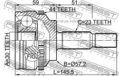 ���� �������� 30X57.2X23 Febest 2410Kanga44 2410KANGA44 ����