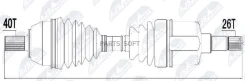 ������ �����! ����, 604mm Ford Mondeo IV 1.8/2.0TDCi 07 NTY Npwfr050 NPWFR050 ����