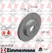 ���� ���� MER W210 2.8/4.2/4.3/55AMG/2.7CDI 96-02 ��� ���� 300X22 Zimmermann 400367720 - 400367720 ����