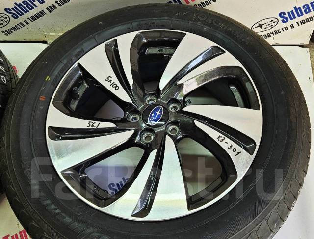 Диски Subaru R17 7.0 +55 5Х100 + шины Yokohama 225/60R17 (ЛЕТО ), 17 ...