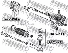 ���������� ������� Febest 0321RC 0321RC ����