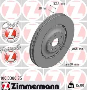 Tarcza hamulcow 100338075 Zimmermann 100338075 ����