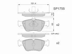 ������� ��������� HI-Q/Sangsin Brake SP1755, �������� SP1755 ����