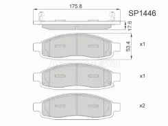 ������� ��������� HI-Q/Sangsin Brake SP1446, �������� SP1446 ����