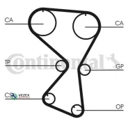 �������� ����� ��� Mitsubishi Galant 4G64 96- Continental CT1071K1 CT1071K1 ����