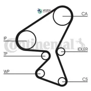 �������� ����� ��� PSA/Mazda/Volvo C4/Mazda3/S80 D4164T 06- Continental CT1092WP1 CT1092WP1 ����
