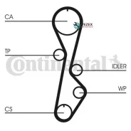 ������ ��� (104 ���. 25,4mm) Mazda 626 III 1.8 9/87-5/92 Continental CT785 CT785 ����