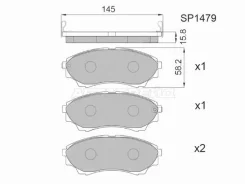������� ��������� HI-Q/Sangsin Brake SP1479, �������� SP1479 ����