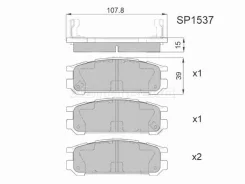 ������� ��������� HI-Q/Sangsin Brake SP1537, ������ SP1537 ����