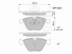 ������� ��������� HI-Q/Sangsin Brake SP1821, �������� SP1821 ����