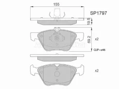 ������� ��������� HI-Q/Sangsin Brake SP1797, �������� SP1797 ����
