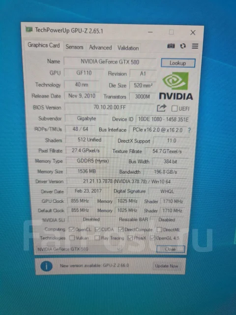 GeForce GTX 580 ����