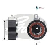 ����� �������� ����� ��� AUDI, VW 100, A6, LT 28-35, LT 28-46, Transporter 90-06 Gates T43047 T43047 ����