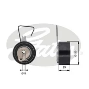 ����� ���������� ����� ��� LAND Rover Freelander, Rover 200/400/25/45/75 1.4-1.8 95- Gates T43141 T43141 ����