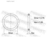 ������ �������������� �������� ������� ������� 2.75X1.53 23400-011 Febest 23400-011 23400011 ����