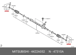 ���������� ������� ����, ������, �����, 4422A018 ��� Mitsubishi Outlander, Mitsubishi Lancer, Mitsubishi Galant Mitsubishi 4422A052 4422A052 ����
