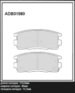 ������� ��������� �������� ������ ��� OPEL Antara, FIAT Doblo, OPEL Corsa D Allied Nippon ADB31580 ADB31580 ����