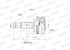 ���� ������� 26/23 ABS 48 | ����� ����/��� | INKO 329151A 329151A ����