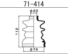 �������� ������� ���� ����� Maruichi 71-414 � �������� 71414 ����