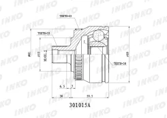 ���� ������� 33/30 ABS 45 | ����� ����/��� | INKO 301015A 301015A ����