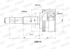 ���� ������� 25/22 ABS 42 | ����� ����/��� | INKO 320017A 320017A ����