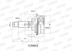 ���� ������� 28/23 ABS 44 | ����� ����/��� | INKO 319046A 319046A ����