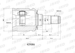 ���� ���������� 30 30 �������� ��� Toyota Hilux, Toyota LAND Cruiser, Toyota 4 Runner inko 429086 429086 ����