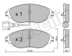 ������� ��������� �������� �������� VW Sharan / SEAT Alhambra (2010) � �������� [178Metelli2209520] 2209520 ����