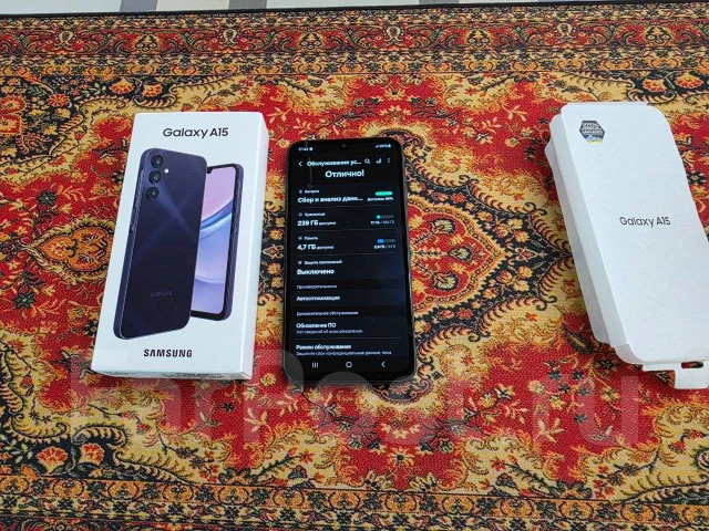 Samsung Galaxy A15. �����, 256 ��, �����, 3G, 4G LTE, 5G, Dual-SIM, ����������, NFC ����