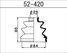 ������� ����� ����������� ��� Toyota Corolla, Toyota Carina, Toyota Corona maruichi 52-420 52420 ����