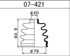 ������� ����� �������� ��� Toyota Corolla, Mazda 6, FORD Focus II maruichi 07-421 07421 ����
