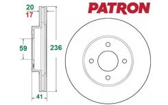 ���� ���������, �������� [236�� x 41��] Ch. Spark M300; Aveo 2003-2011��. ; Dw. Matiz Creative Patron PBD4439 PBD4439 ����
