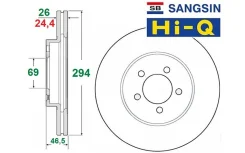 ���� ���������, �������� [294�� x 47��] Hyundai Santa Fe Classic (4wd) Sangsin (����� Hi-Q) SD1060 SD1060 ����