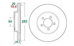 ���� ���������, �������� [253�� x 29��] Hyundai Porter ����� 2005-2013��. GOLD Rotor CCA004 CCA004 ����