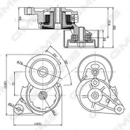 ���������� ����� ���������� Lexus GX 10-, LX 7-, Toyota Land Cruiser 200 12-, Sequoia 07-12 GAT31660 ����