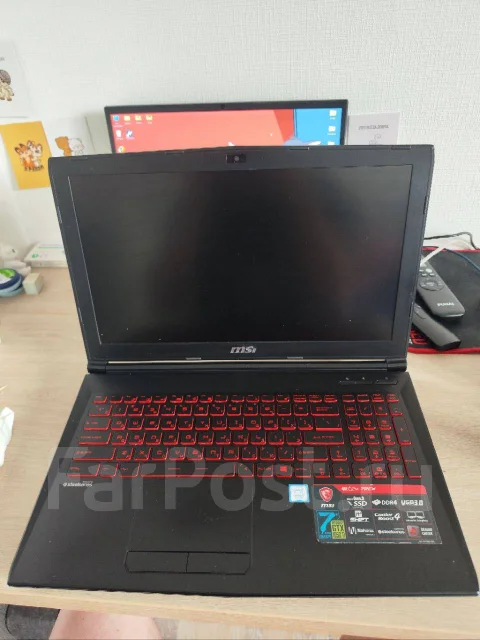 MSI GL62M 7REX. 15.6", 2,5����, ��� 8 ��, ���� 620���, WiFi: 1, Bluetooth: 1, ����������� �� 1��. ����