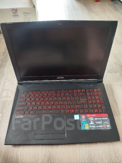 MSI GL62M 7REX. 15.6", 2,5����, ��� 8 ��, ���� 620���, WiFi: 1, Bluetooth: 1, ����������� �� 1��. ����