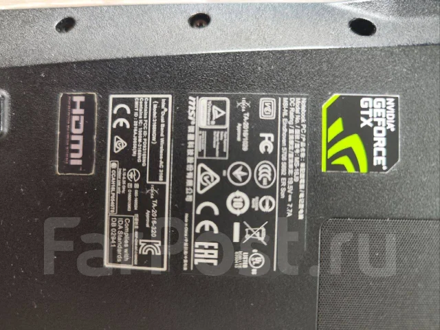 MSI GL62M 7REX. 15.6", 2,5����, ��� 8 ��, ���� 620���, WiFi: 1, Bluetooth: 1, ����������� �� 1��. ����