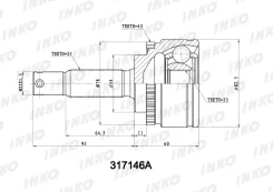 ���� ������� 25/23 ABS 43 | ����� | INKO 317146A 317146A ����
