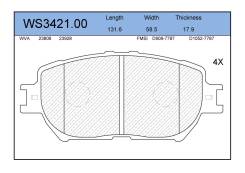 ������� ��������� �������� �������� ��� Toyota Camry, Toyota ISIS, Toyota Crown ����� jeenice ws342100 WS342100 ����