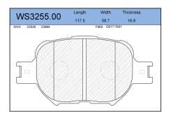 ������� ��������� �������� �������� ��� Toyota Corolla, Toyota Crown, Lexus IS jeenice ws325500 WS325500 ����