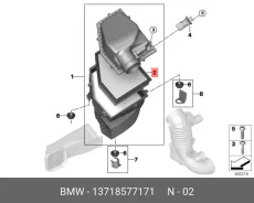 ������ ��������� ��� BMW X3 17-, BMW X4 18-, BMW 7 15- bmw 13-71-8-577-171 13718577171 ����